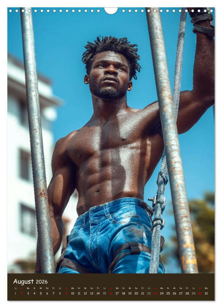 Weitere Ansicht: Harte Männer - Sexy Bauarbeiter mit Sixpack (Wandkalender 2026 DIN A3 hoch), CALVENDO Monatskalender | MB Fotografie, Calvendo