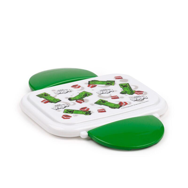 Weitere Ansicht: Minecraft Creeper & TNT Clip-Verschluss Stapelbare Bento Lunch Box mit Besteck