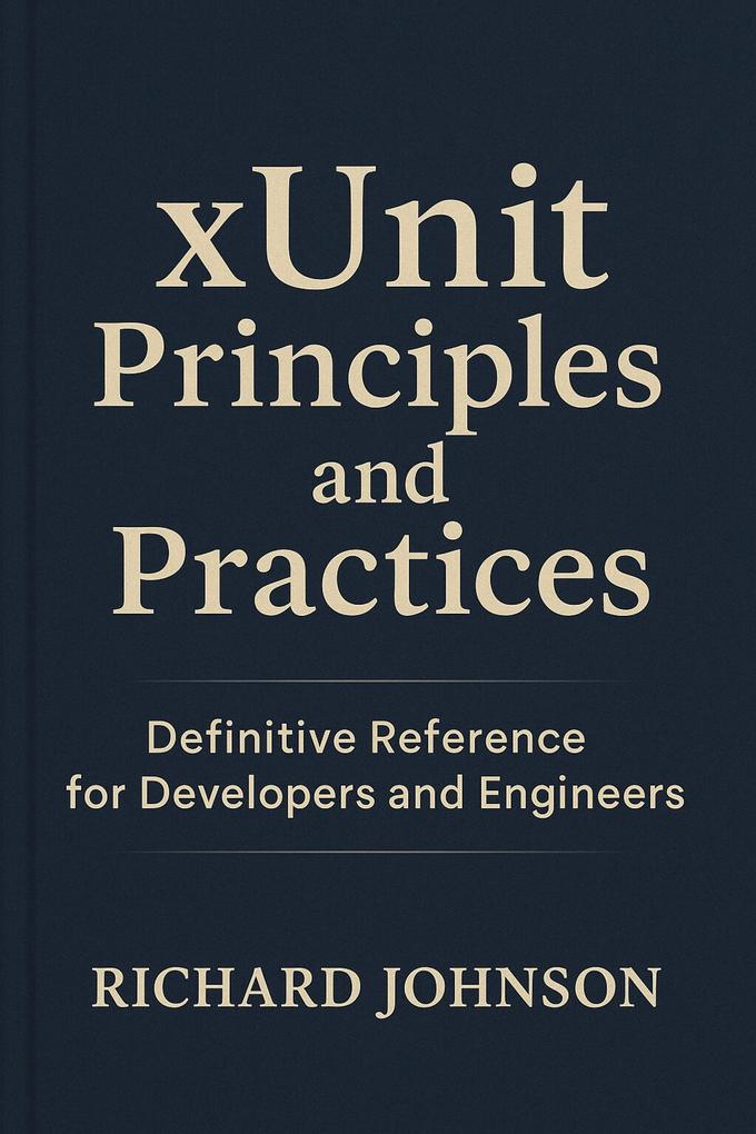 Produktbild: xUnit Principles and Practices | Richard Johnson