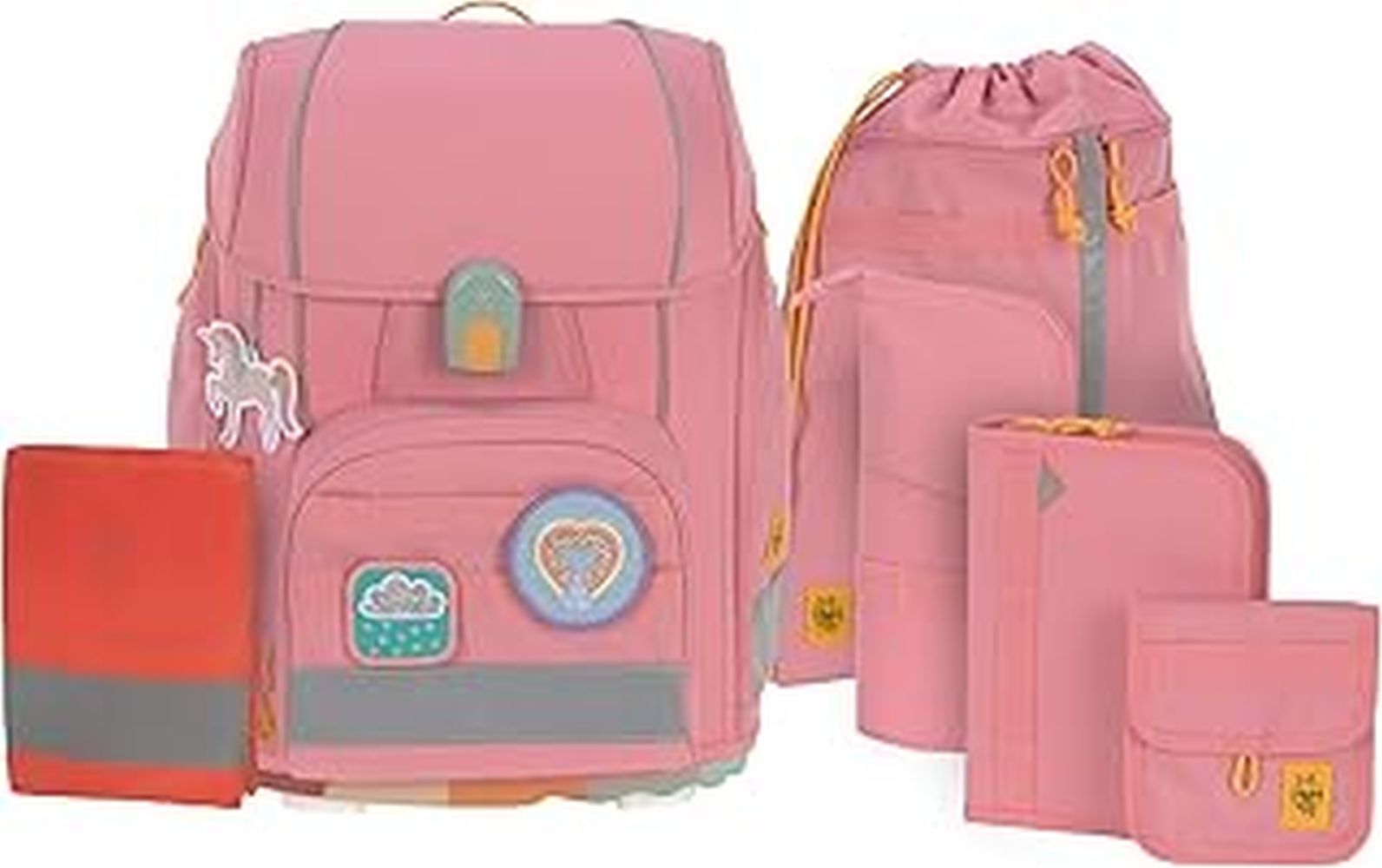 Produktbild: Schulranzen-Set UNIQUE (30x25x41) 9-teilig in pink