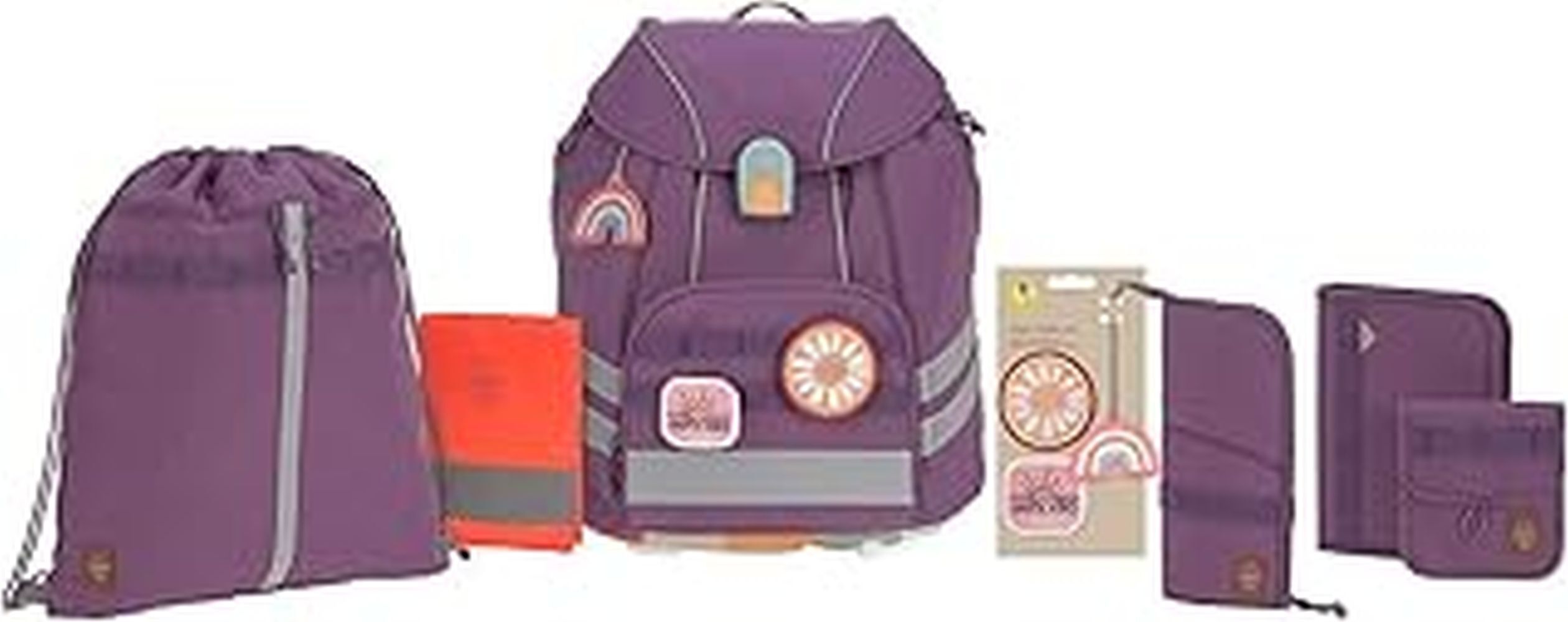 Produktbild: Schulranzen-Set UNIQUE (30x25x40) 9-teilig in lila