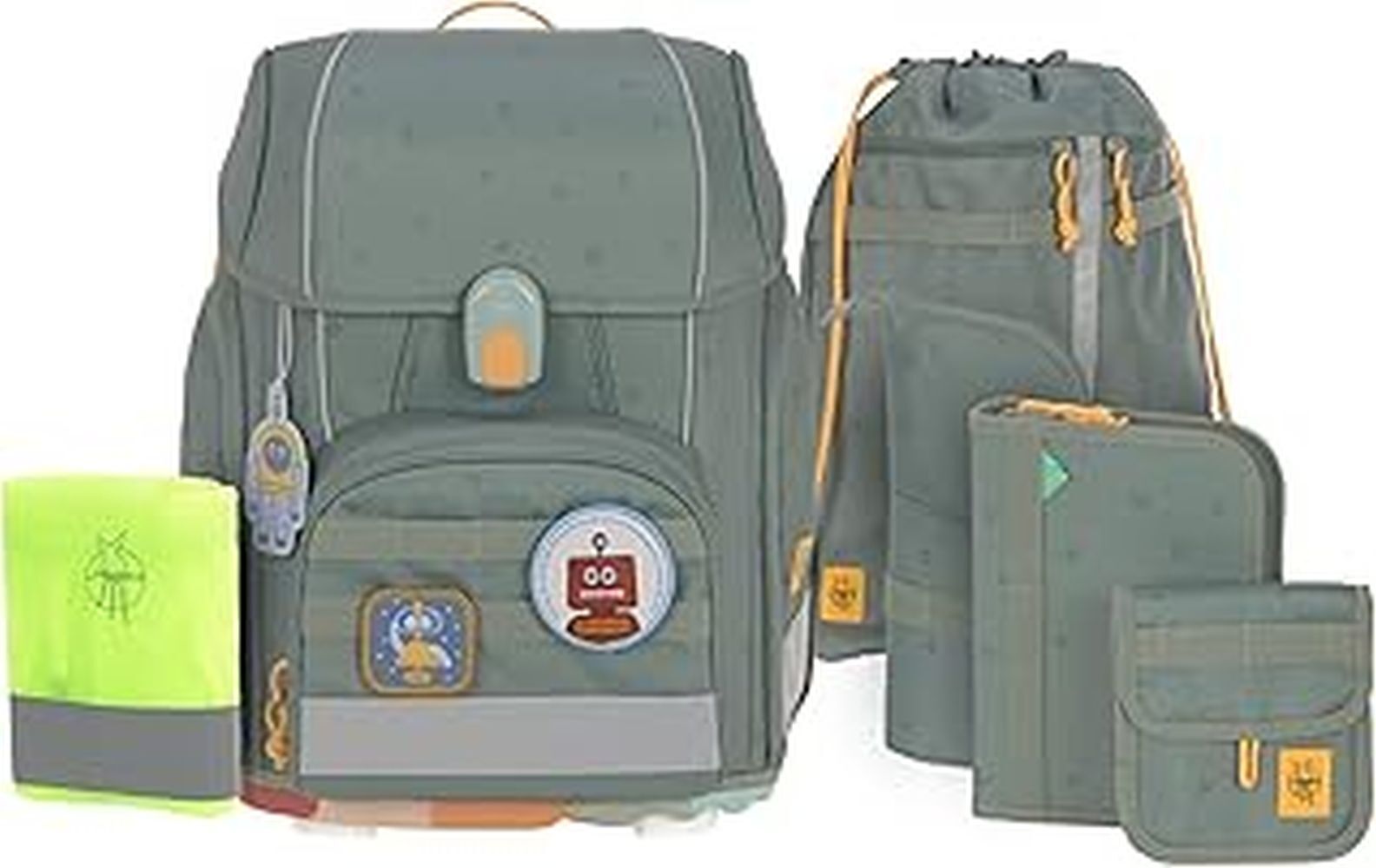 Produktbild: Schulranzen-Set UNIQUE (30x25x41) 9-teilig in green