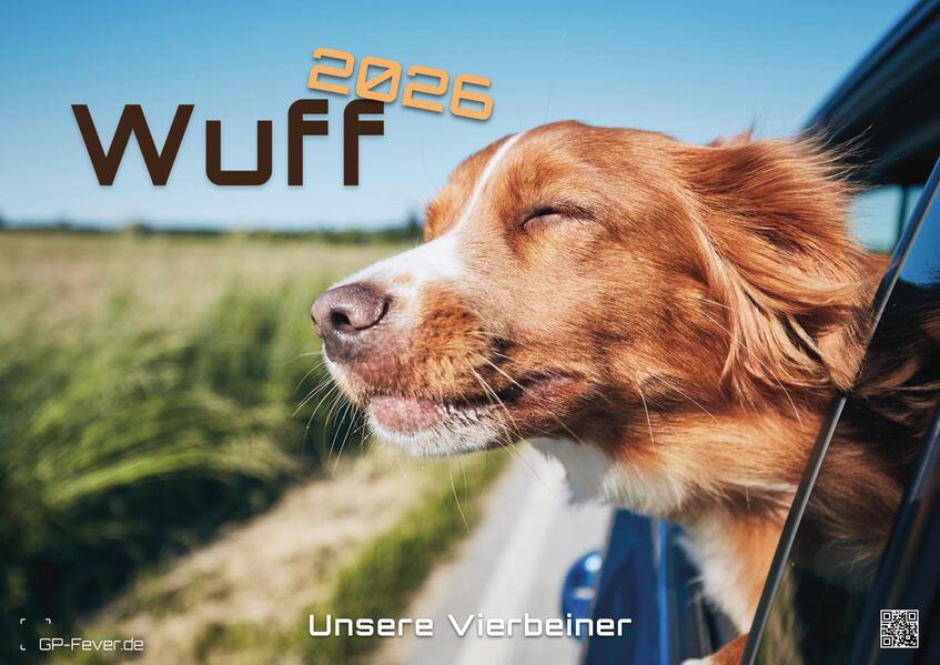 Produktbild: Wuff - Unsere Vierbeiner - Der Hundekalender - 2026 - Kalender DIN A3
