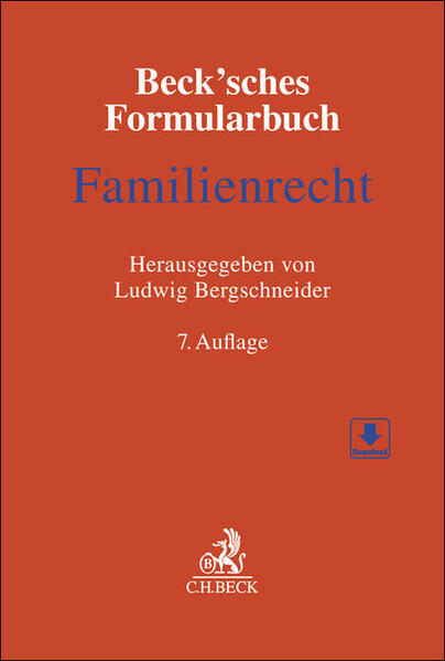 Produktbild: Beck'sches Formularbuch Familienrecht | Barbara Schramm, Hanspeter Bernhardt, Peter Finger, Herbert Grziwotz, Uwe Harm