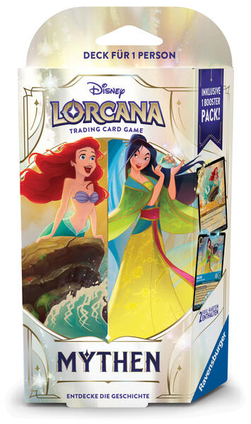 Produktbild: Disney Lorcana TCG: Mythen - Einzelspieler Deck Bernstein und Saphir (Deutsch)