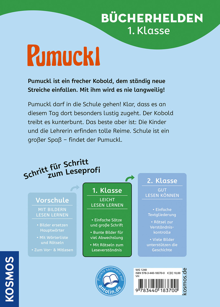 Weitere Ansicht: Pumuckl, Bücherhelden 1. Klasse, Pumuckl geht in die Schule | Ellis Kaut, Uli Leistenschneider