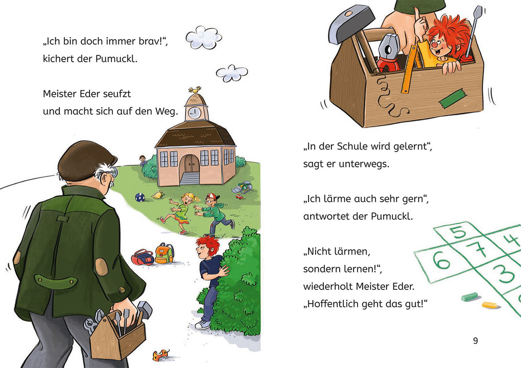 Weitere Ansicht: Pumuckl, Bücherhelden 1. Klasse, Pumuckl geht in die Schule | Ellis Kaut, Uli Leistenschneider