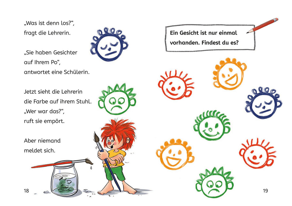 Weitere Ansicht: Pumuckl, Bücherhelden 1. Klasse, Pumuckl geht in die Schule | Ellis Kaut, Uli Leistenschneider