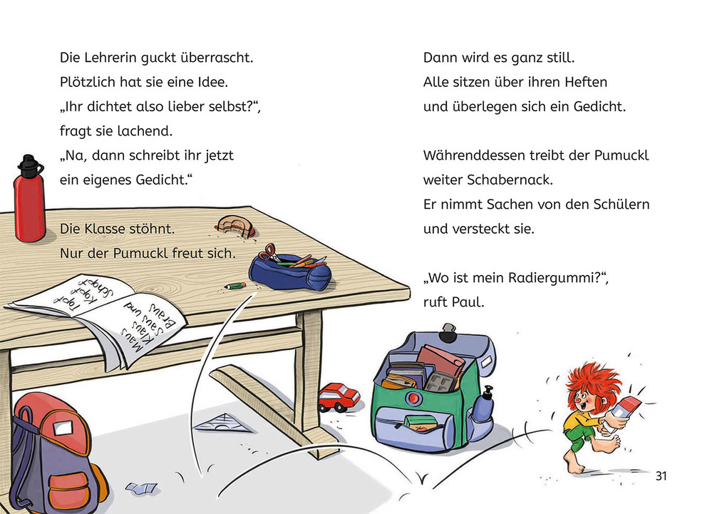 Weitere Ansicht: Pumuckl, Bücherhelden 1. Klasse, Pumuckl geht in die Schule | Ellis Kaut, Uli Leistenschneider