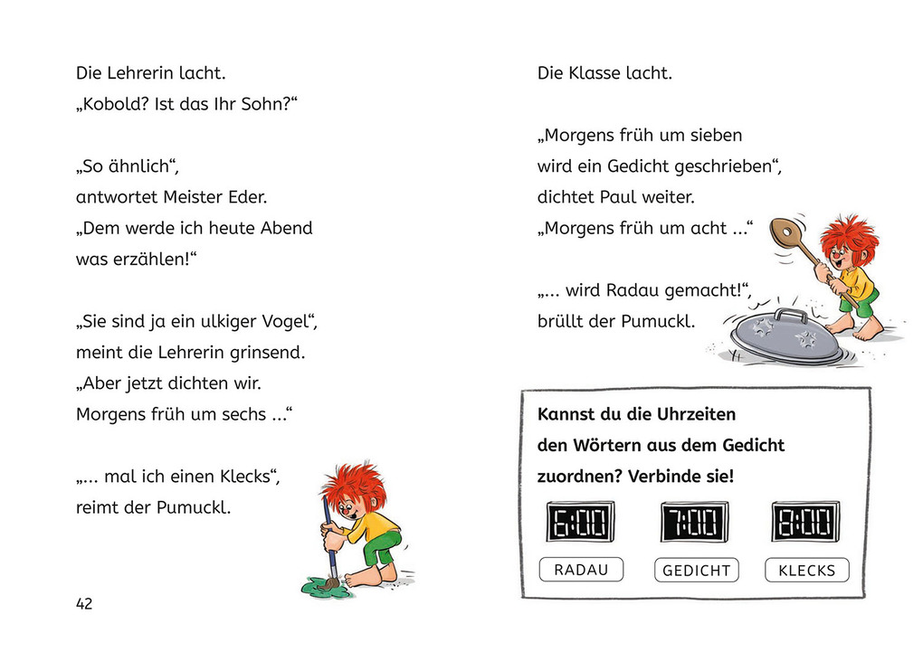 Weitere Ansicht: Pumuckl, Bücherhelden 1. Klasse, Pumuckl geht in die Schule | Ellis Kaut, Uli Leistenschneider