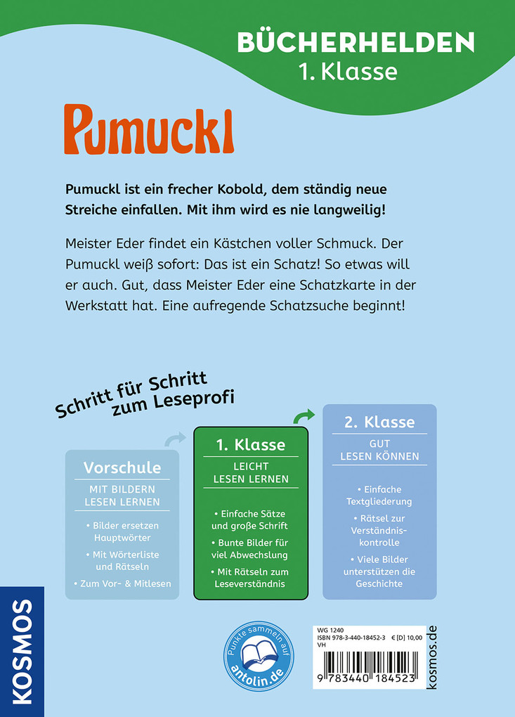 Weitere Ansicht: Pumuckl, Bücherhelden 1. Klasse, Pumuckl auf Schatzsuche | Ellis Kaut, Uli Leistenschneider