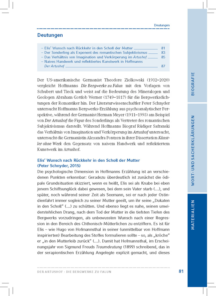 Weitere Ansicht: Der Artushof / Die Bergwerke zu Falun (Textausgabe) | Ernst Theodor Amadeus Hoffmann, E. T. A. Hoffmann