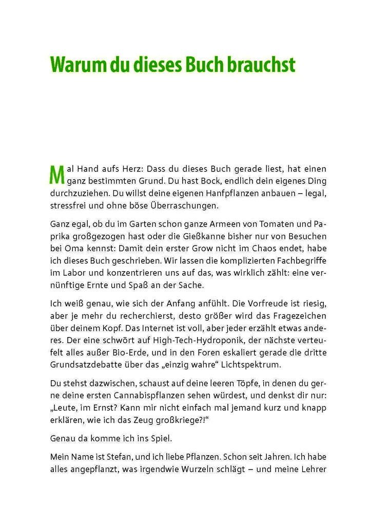 Weitere Ansicht: Cannabis zu Hause anbauen für Anfänger | Stefan Fischer