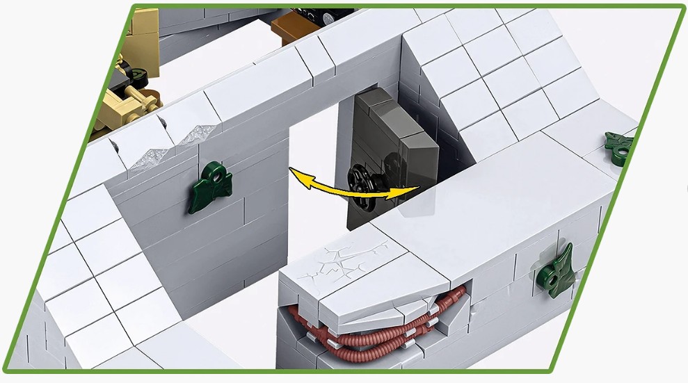 Weitere Ansicht: COBI Historical Collection 3136 - German Bunker Regelbau 667, WWII, Bausatz 1:35, 642 Klemmbausteine, 2 Figuren