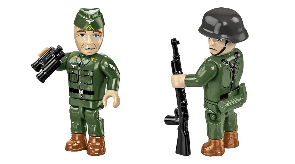 Weitere Ansicht: COBI Historical Collection 3136 - German Bunker Regelbau 667, WWII, Bausatz 1:35, 642 Klemmbausteine, 2 Figuren