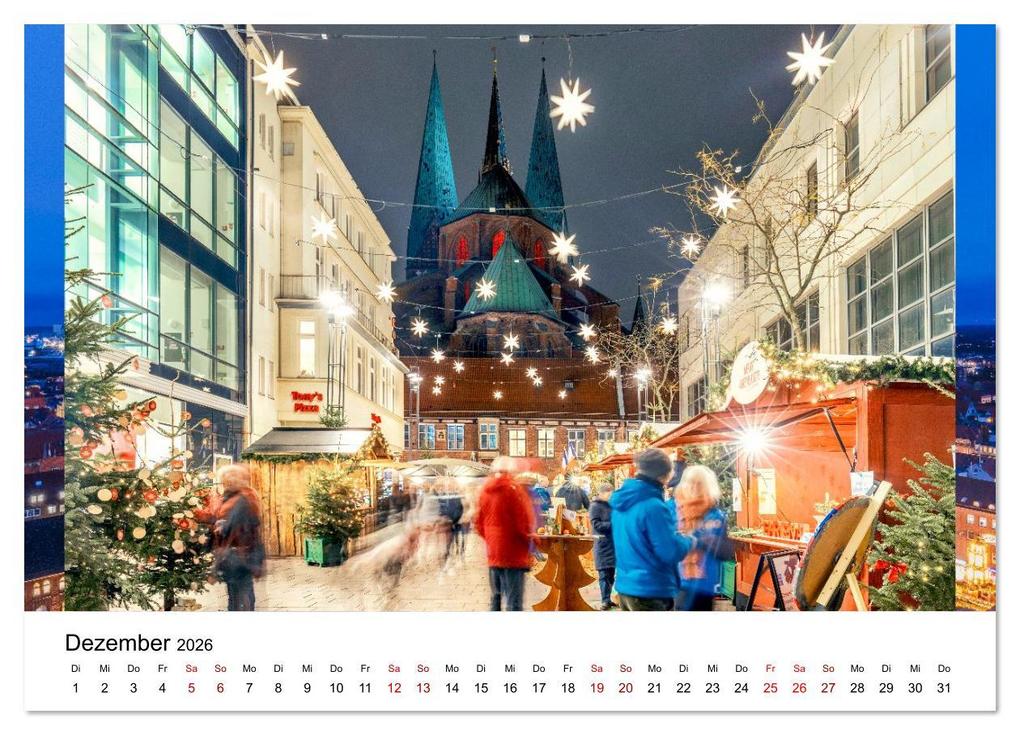 Weitere Ansicht: Lübeck - Im Licht der Zeit (Wandkalender 2026 DIN A3 quer), CALVENDO Monatskalender | Constantin Ticu, Calvendo