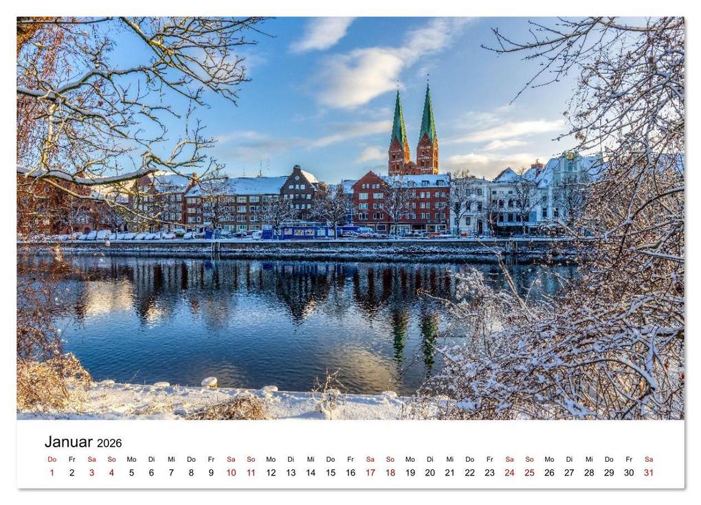 Weitere Ansicht: Lübeck - Im Licht der Zeit (Wandkalender 2026 DIN A3 quer), CALVENDO Monatskalender | Constantin Ticu, Calvendo