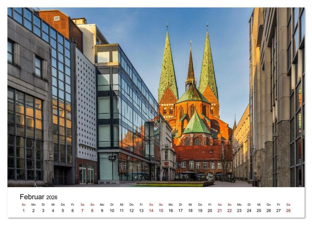 Weitere Ansicht: Lübeck - Im Licht der Zeit (Wandkalender 2026 DIN A3 quer), CALVENDO Monatskalender | Constantin Ticu, Calvendo