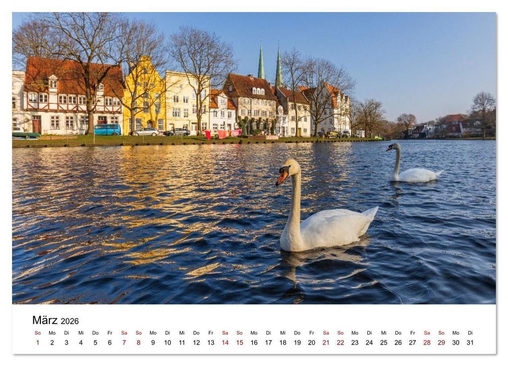 Weitere Ansicht: Lübeck - Im Licht der Zeit (Wandkalender 2026 DIN A3 quer), CALVENDO Monatskalender | Constantin Ticu, Calvendo