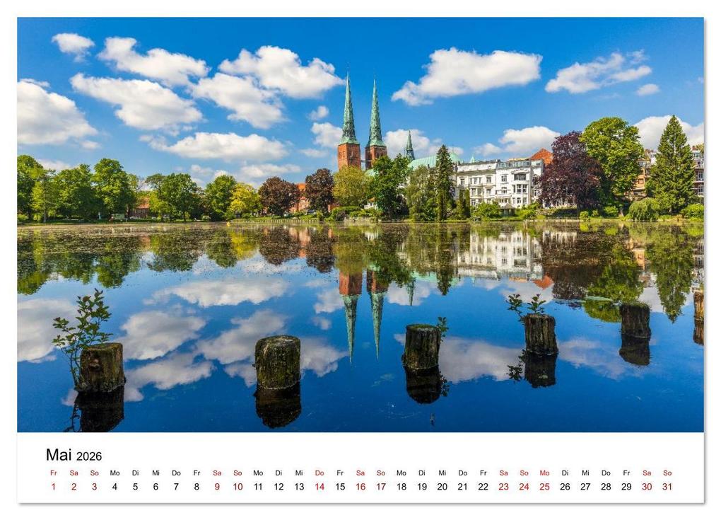 Weitere Ansicht: Lübeck - Im Licht der Zeit (Wandkalender 2026 DIN A3 quer), CALVENDO Monatskalender | Constantin Ticu, Calvendo
