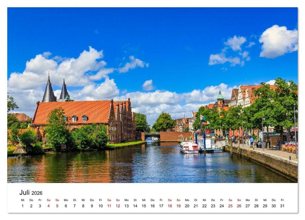 Weitere Ansicht: Lübeck - Im Licht der Zeit (Wandkalender 2026 DIN A3 quer), CALVENDO Monatskalender | Constantin Ticu, Calvendo