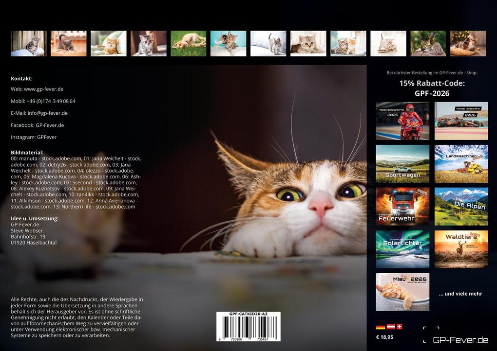 Weitere Ansicht: Miau Kids - kleine Tiger ganz groß - Der Katzenkalender - 2026 - Kalender DIN A3