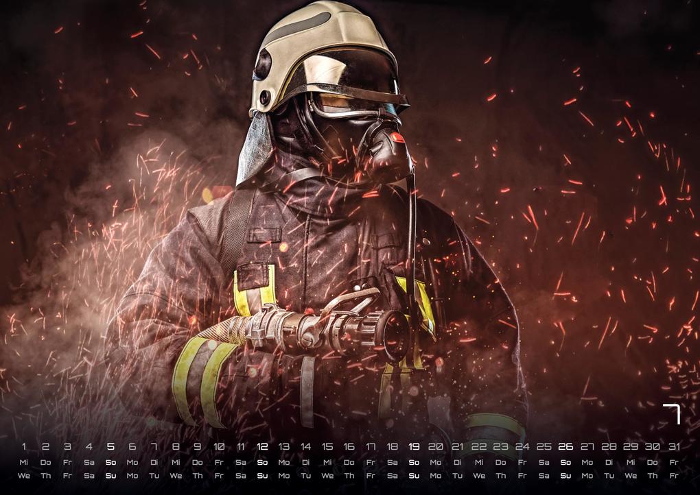 Weitere Ansicht: FIREFIGHTER - Retter in der Not - Feuerwehr - 2026 - Kalender DIN A2
