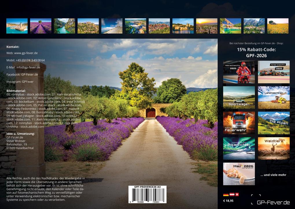 Weitere Ansicht: Provence - ein besonderes Stück Frankreich - 2026 - Kalender DIN A3