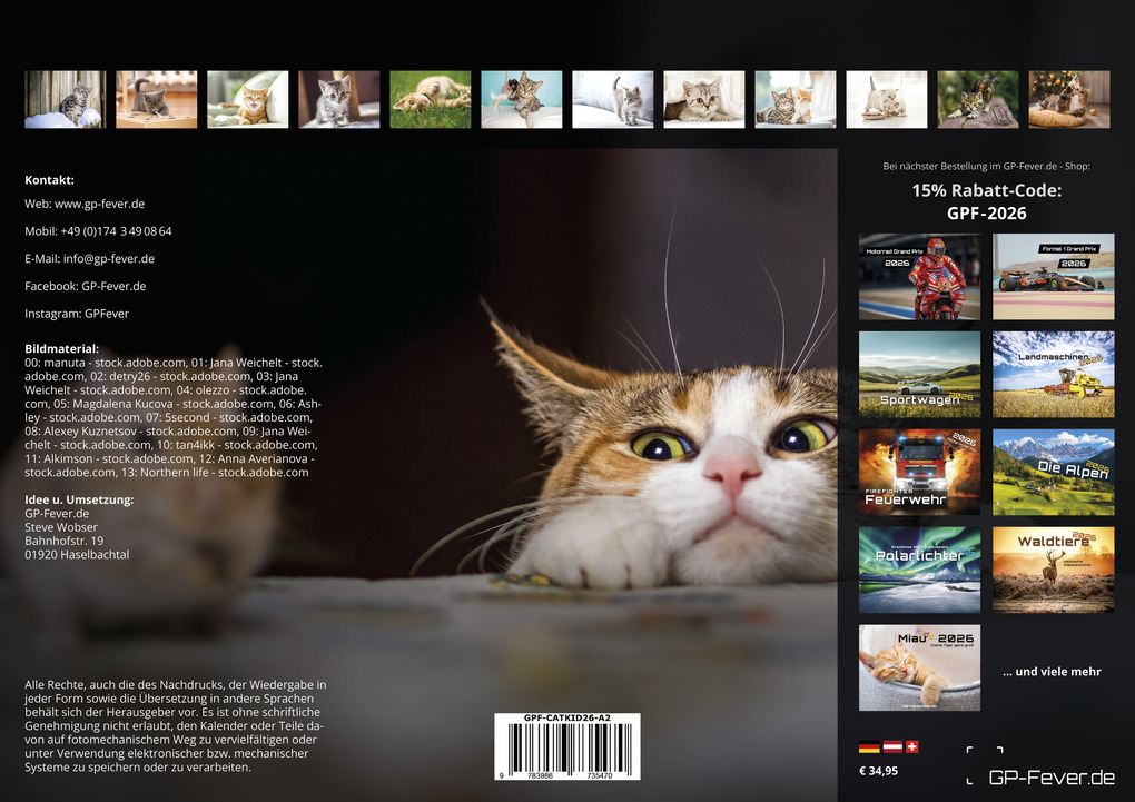 Weitere Ansicht: Miau Kids - kleine Tiger ganz groß - Der Katzenkalender - 2026 - Kalender DIN A2