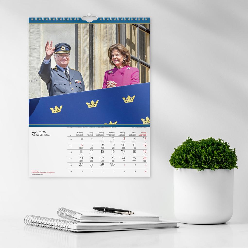 Weitere Ansicht: Burde Wandkalender Schwedische Königsfamilie 2026