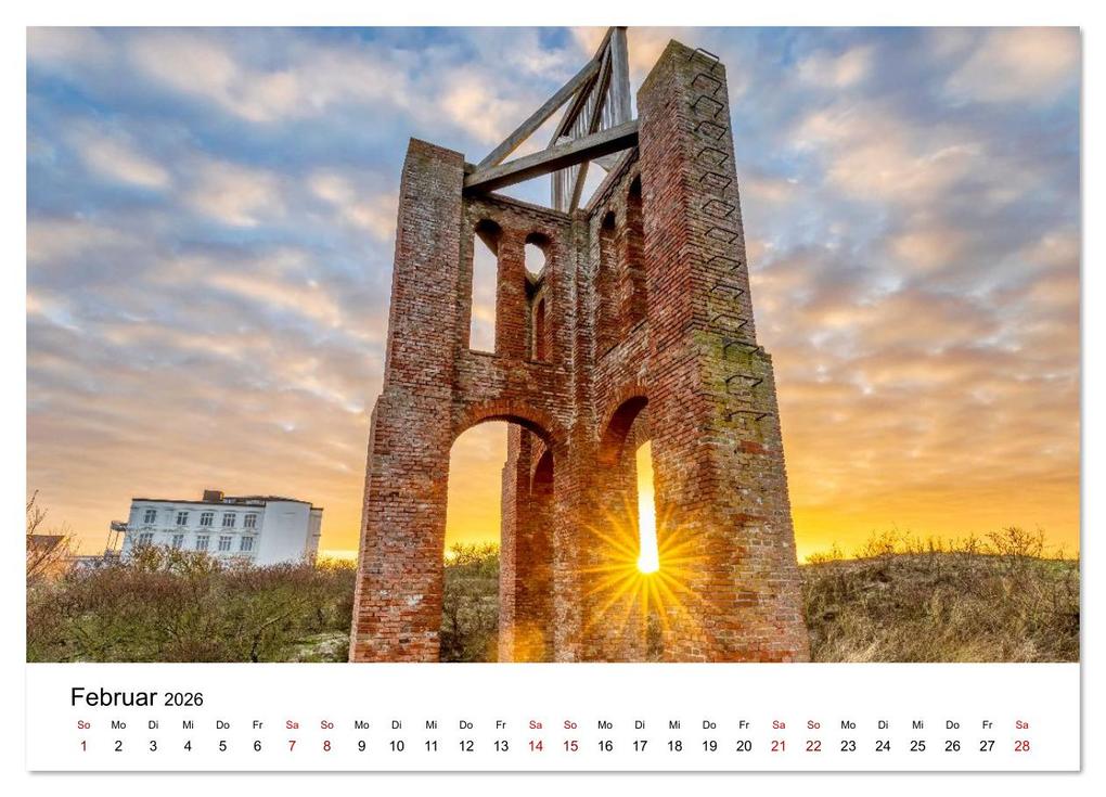 Weitere Ansicht: Insel Borkum - Ein Jahr zwischen Wind und Wellen (Wandkalender 2026 DIN A4 quer), CALVENDO Monatskalender | Constantin Ticu, Calvendo