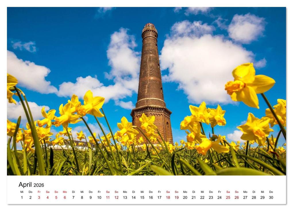 Weitere Ansicht: Insel Borkum - Ein Jahr zwischen Wind und Wellen (Wandkalender 2026 DIN A4 quer), CALVENDO Monatskalender | Constantin Ticu, Calvendo