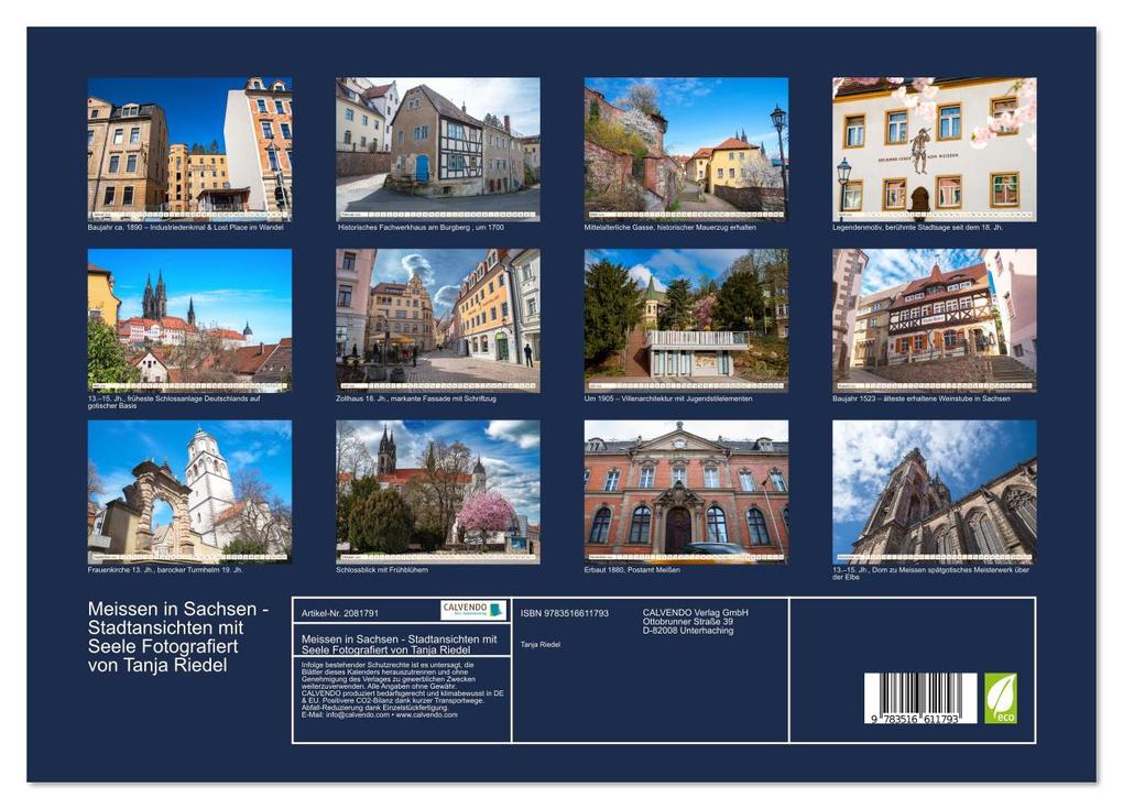 Weitere Ansicht: Meissen in Sachsen - Stadtansichten mit Seele Fotografiert von Tanja Riedel (Wandkalender 2026 DIN A3 quer), CALVENDO Monatskalender | Tanja Riedel, Calvendo