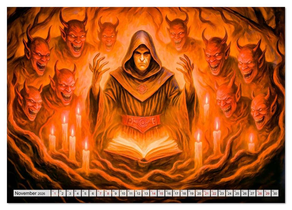 Weitere Ansicht: Magische Meister - Kalender über Zauberer und ihre Kräfte (Tischkalender 2026 DIN A5 quer), CALVENDO Monatskalender | Anja Frost, Calvendo