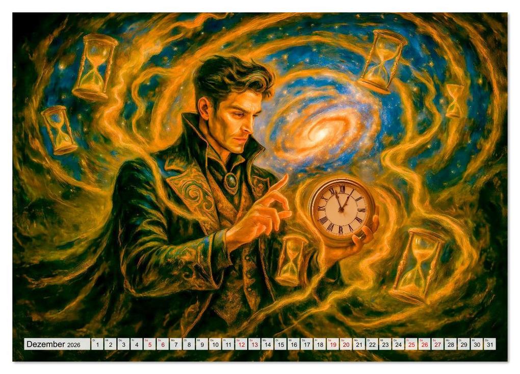 Weitere Ansicht: Magische Meister - Kalender über Zauberer und ihre Kräfte (Tischkalender 2026 DIN A5 quer), CALVENDO Monatskalender | Anja Frost, Calvendo