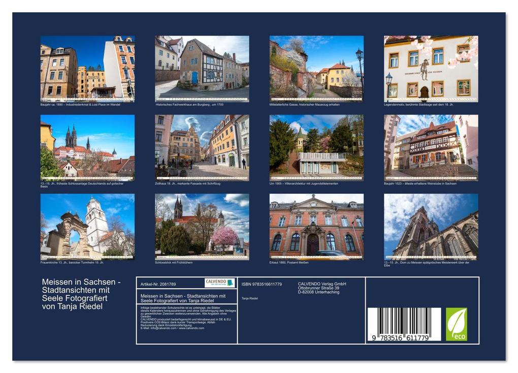 Weitere Ansicht: Meissen in Sachsen - Stadtansichten mit Seele Fotografiert von Tanja Riedel (Wandkalender 2026 DIN A4 quer), CALVENDO Monatskalender | Tanja Riedel, Calvendo