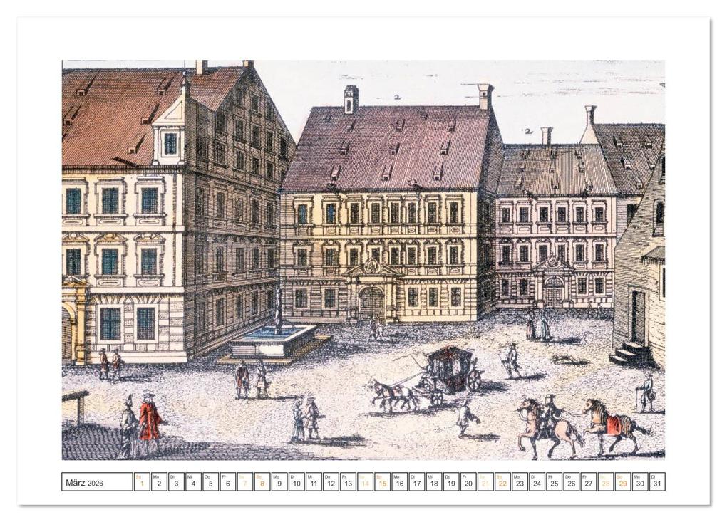 Weitere Ansicht: München: In alten Stichen und Zeichnungen (Tischkalender 2026 DIN A5 quer), CALVENDO Monatskalender | CALVENDO CALVENDO, Calvendo
