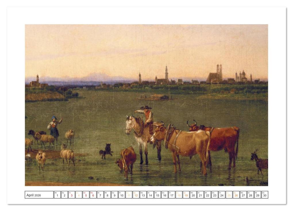 Weitere Ansicht: München: In alten Stichen und Zeichnungen (Tischkalender 2026 DIN A5 quer), CALVENDO Monatskalender | CALVENDO CALVENDO, Calvendo