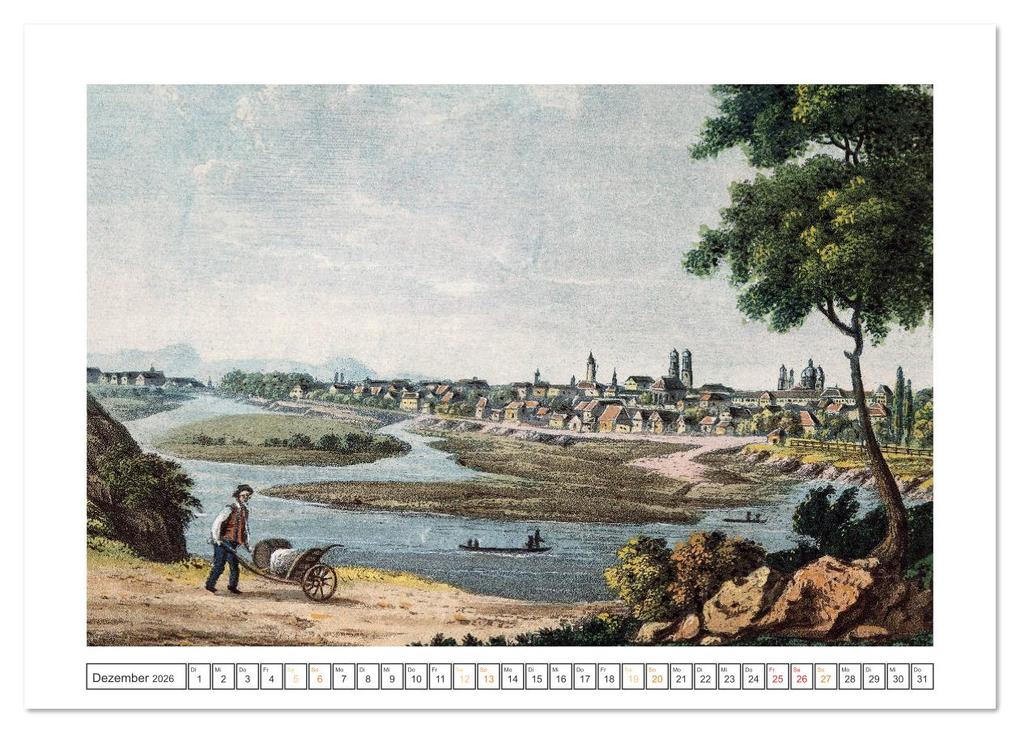 Weitere Ansicht: München: In alten Stichen und Zeichnungen (Tischkalender 2026 DIN A5 quer), CALVENDO Monatskalender | CALVENDO CALVENDO, Calvendo