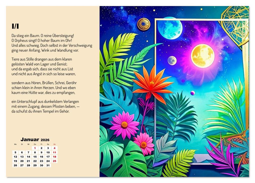 Weitere Ansicht: Orpheus' Leier (Wandkalender 2026 DIN A4 quer), CALVENDO Monatskalender | Werner Braun, Calvendo