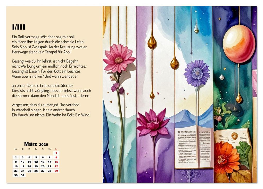 Weitere Ansicht: Orpheus' Leier (Wandkalender 2026 DIN A4 quer), CALVENDO Monatskalender | Werner Braun, Calvendo