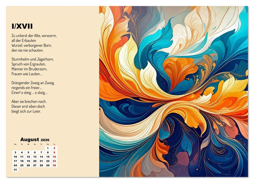 Weitere Ansicht: Orpheus' Leier (Wandkalender 2026 DIN A4 quer), CALVENDO Monatskalender | Werner Braun, Calvendo
