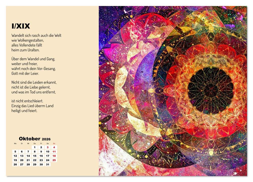 Weitere Ansicht: Orpheus' Leier (Wandkalender 2026 DIN A4 quer), CALVENDO Monatskalender | Werner Braun, Calvendo