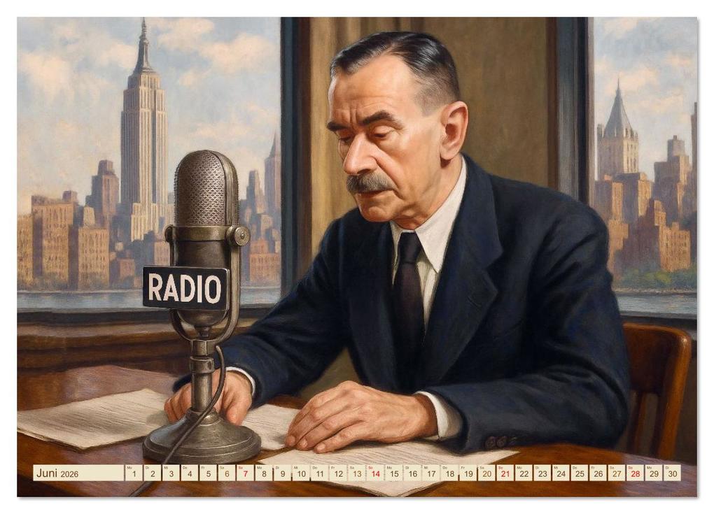 Weitere Ansicht: Thomas Mann. Sein Leben, seine Werke (Wandkalender 2026 DIN A4 quer), CALVENDO Monatskalender | Steffani Lehmann, Calvendo