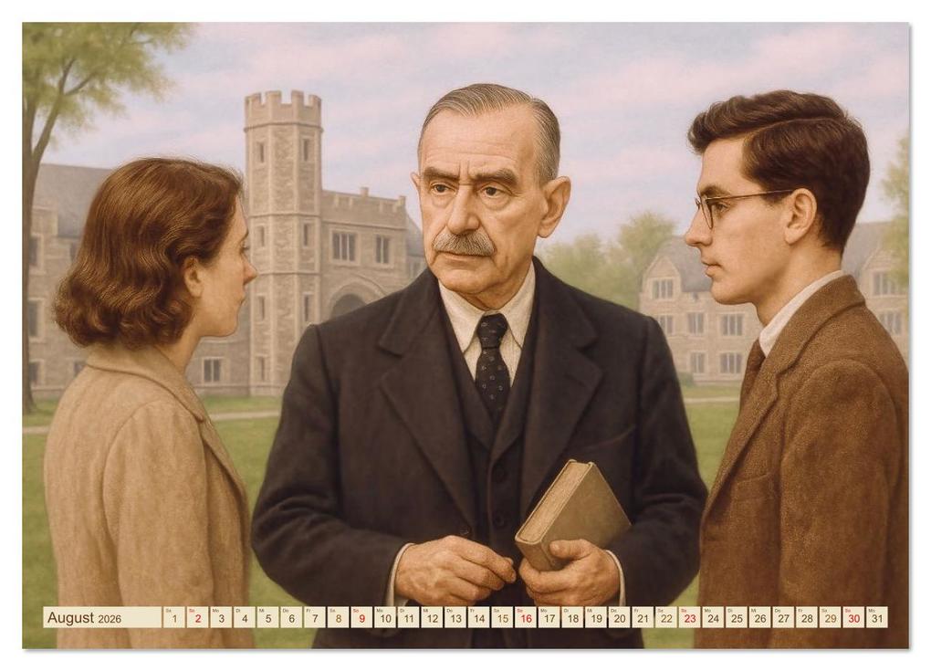 Weitere Ansicht: Thomas Mann. Sein Leben, seine Werke (Wandkalender 2026 DIN A4 quer), CALVENDO Monatskalender | Steffani Lehmann, Calvendo