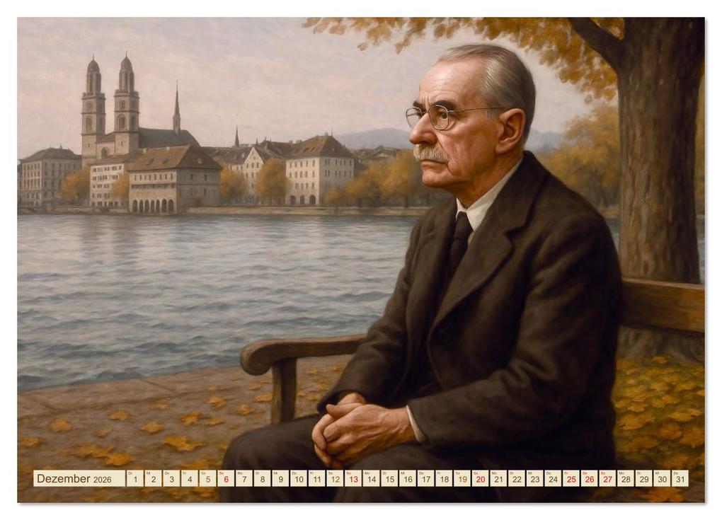 Weitere Ansicht: Thomas Mann. Sein Leben, seine Werke (Wandkalender 2026 DIN A4 quer), CALVENDO Monatskalender | Steffani Lehmann, Calvendo