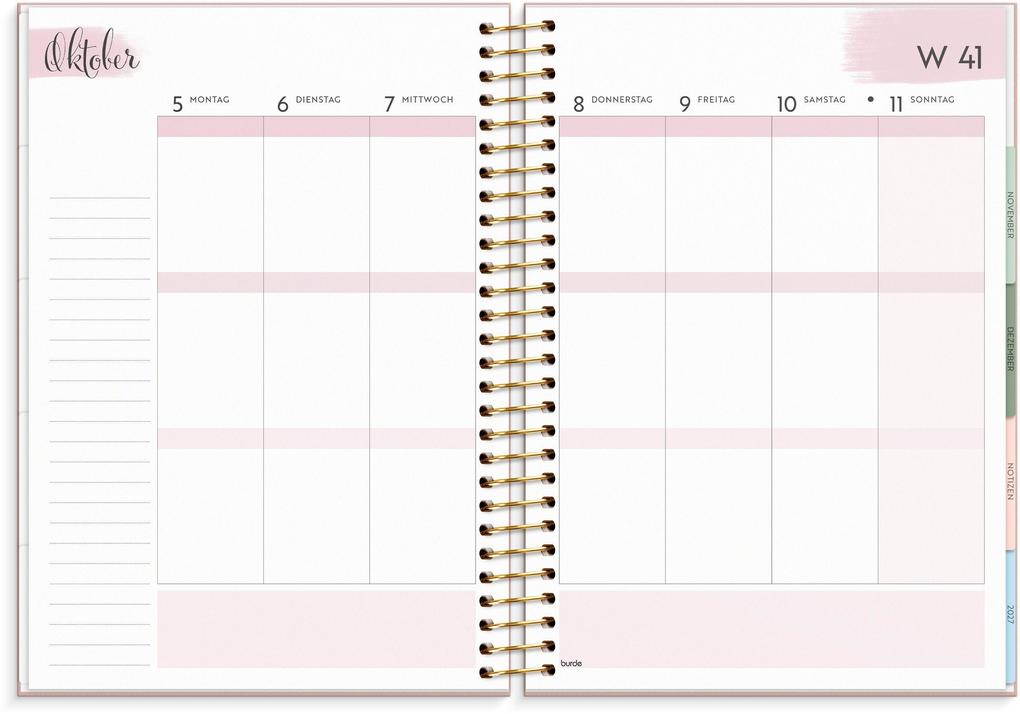 Weitere Ansicht: Burde Life Organizer 2026 Rosa