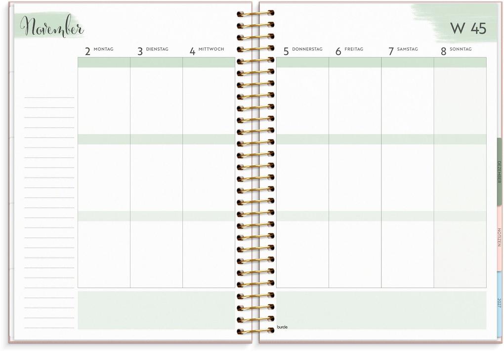 Weitere Ansicht: Burde Life Organizer 2026 Rosa