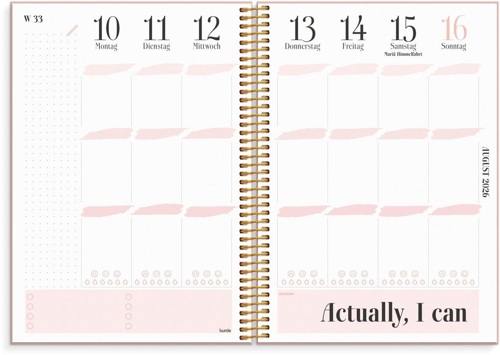 Weitere Ansicht: Burde Life Planner Pink 2026