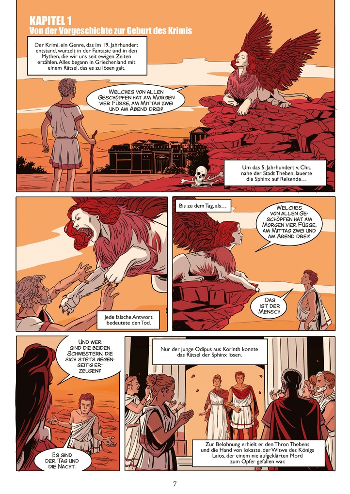 Weitere Ansicht: Die Geschichte des Krimis (Graphic Novel) | Claire Caland